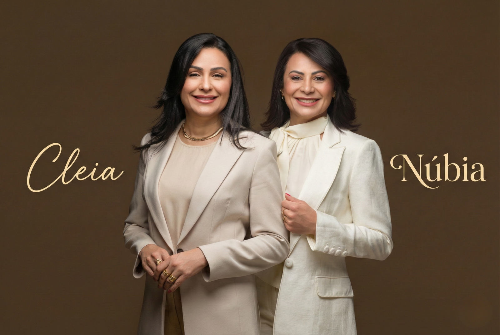 Foto das Fundadoras Cleia e Núbia